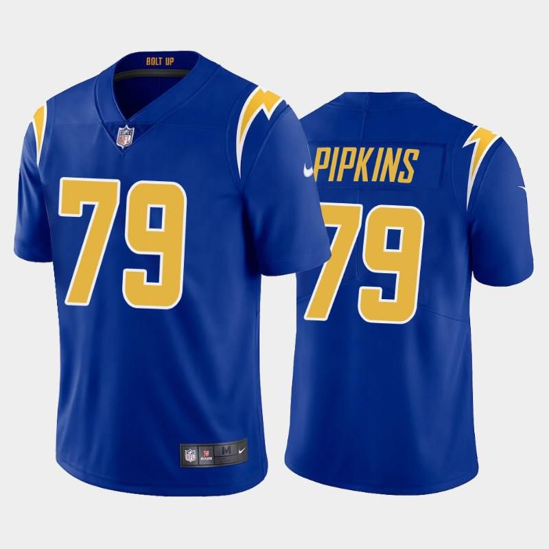 Men Los Angeles Chargers 79 Trey Pipkins III Nike Royal Limited NFL Jersey